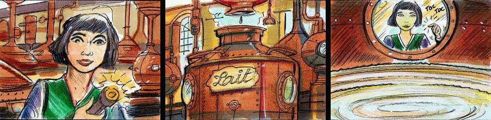 Chocolats Cailler - storyboard Gilles Cornu 2/9